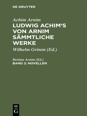 cover image of Novellen, Band 2